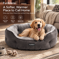 Lit pour animaux de compagnie en carton noir solide moderne et écologique, entièrement enveloppé pour plus de confort, lavable en machine, emballage en carton