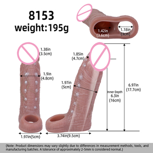 FAAK 6 Styles de manchons pour pénis, jouet sexuel réaliste pour homme adulte, manchon pour pénis pour le sexe adulte, support pour les entreprises de produits pour adultes, vente en gros, OEM, ODM - Product Image 2