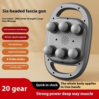 Pistolet de Fascia à Six têtes de qualité professionnelle masseur de Relaxation musculaire sans fil Vibration haute fréquence profonde pour le corps pour la taille du dos
