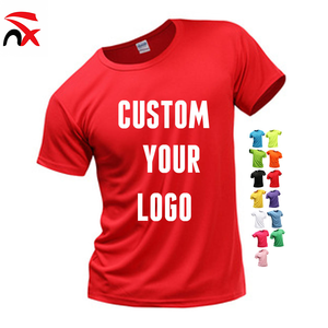 Custom logo Cheap Quick Dry 100 Polyester Plain Running Mens t Shirt