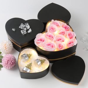 <strong>Flower</strong> Gift Boxes with Lids for Present Heart Shaped <strong>Flower</strong> Boxes for Arrangements Set of 5 Floral Gift <strong>Box</strong> for Valentine's Day - Product Image 5