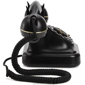 Retro Decor <strong>Old</strong> Fashion Corded Vintage Antique Classical <strong>Telephones</strong> with Retro Guestbook Optional Function - Product Image 6