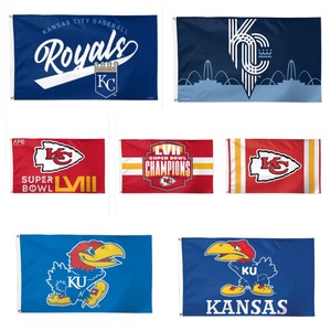 <strong>Kansas</strong> City Chiefs Custom Digital Print High Quality Polyester Flag Suitable for <strong>Kansas</strong> City Basketball and Football Team Flags - Product Image 4