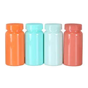 30 ml-1250 ml mehrfacher volumen pet-behälter glänzende oberfläche vitamin-supplement-kapsel pille plastikflaschen viele farben verfügbar