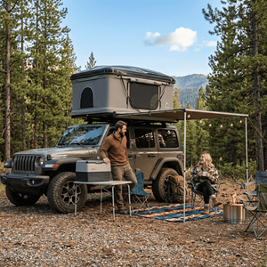 Tente de toit rigide en ABS robuste, étanche, pour 2 personnes, compacte, pour SUV, installation rapide pour le camping, RTT, équipée de matériel robuste - Product Image 3