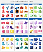 Boîte d'expédition pliable en kraft recyclable avec fermeture éclair personnalisée, logo personnalisé pour l'emballage de vêtements, de cosmétiques et de cadeaux