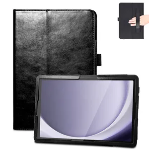 Custodia per Samsung Galaxy Tab A9 + 11 pollici 2023 Premium Cover in pelle sintetica con portapenne e angoli di visione multipli
