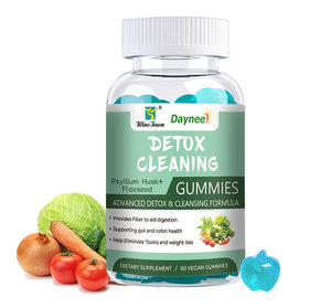 Gomitas Detox Winstown, 60 Unidades Veganas, Suplemento Dietético de Cáscara de Psyllium y Semillas de Lino, Promueve la Digestión y la Salud Intestinal - Product Image 1