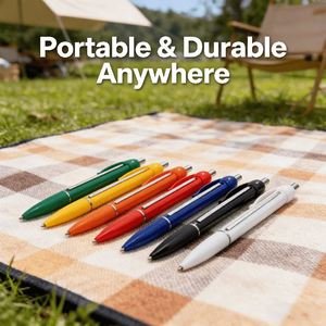 23 Stylos publicitaires en plastique avec feuille de papier déroulable intégrée pour la promotion d'événements, les fournitures scolaires et les questions d'examen - Product Image 4