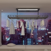 Séchoir à linge électrique F6-SJ avec télécommande et application intelligente Tuya, capteur de levage pour balcon