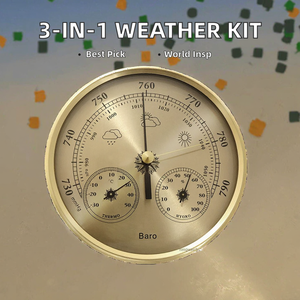 Estación meteorológica multifunción de 5,1 "(130mm), OEM/DOM, instrumento de Medición de diámetro 3 en 1, barómetro, termómetro, higrómetro - Product Image 4