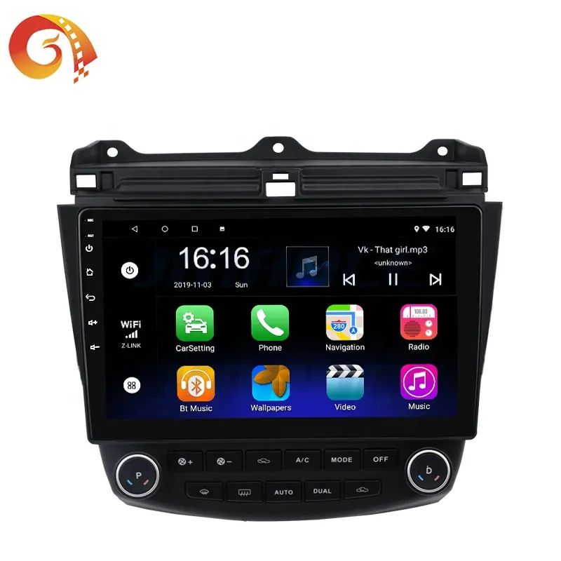 מגע מסך Autoradio רכב וידאו נגן Dvd Gps ניווט סטריאו מולטימדיה אנדרואיד רדיו עבור הונדה אקורד 7