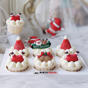 Honey And Sweetness Christmas Santa Claus <b>Cake</b> Toppers Acrylic <b>Cake</b> Decorations For Holiday Party <b>Cake</b> <b>Decorating</b> <b>Supplies</b> - Product Image 4