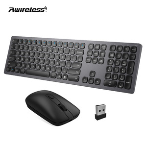 Juego de teclado y ratón inalámbricos con carga TYPE-C, tijera silenciosa, película fina, simple - Product Image 1