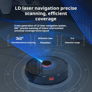 หุ่นยนต์ดูดฝุ่นแบบมีเลเซอร์นำทาง ชาร์จเองอัตโนมัติ ควบคุมผ่านแอปอัจฉริยะ พร้อมระบบสั่งงานด้วยเสียง ถูพื้นได้ทั้งแบบเปียกและแบบแห้ง สำหรับใช้ในบ้าน - Product Image 4