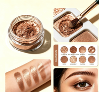 GUANZUN Antik-Bronze Kosmetik Metallic Glanz Aluminium Glitzerpuder 36M Haltbarkeit Kostenlose 1g Probe Lidschatten Highlighter DIY