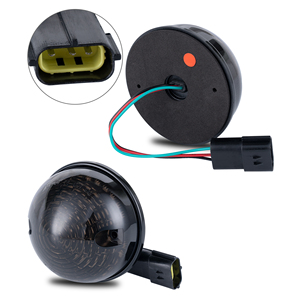 8 Uds Kit de actualización de Led para <span class=keywords><strong>Land</strong></span> <span class=keywords><strong>Rover</strong></span> 90/110 1983-1990 <span class=keywords><strong>Defender</strong></span> 1990-2016 ámbar rojo blanco actualización delantera redonda Led luz indicadora - Product Image 2