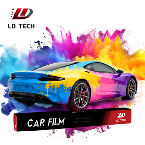 Film automobile TPU premium auto-cicatrisant anti-rayures <span class=keywords><strong>mat</strong></span> <span class=keywords><strong>bleu</strong></span>/<span class=keywords><strong>bleu</strong></span> brillant pour carrosserie, épaisseur 7,5 mil, garantie 5 ans - Product Image 1