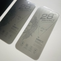 Protection d'écran en verre trempé anti-espion 28 pouces, dureté 9H, ultra-mince 0,4 mm, étanche, anti-traces de doigts, couverture intégrale