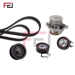 Nouveau Kit <span class=keywords><strong>de</strong></span> <span class=keywords><strong>courroie</strong></span> <span class=keywords><strong>de</strong></span> <span class=keywords><strong>distribution</strong></span> et pompe à eau FEI SEAT <span class=keywords><strong>SKODA</strong></span> VW Audi, vente directe usine, tendeur en acier et caoutchouc, garantie 12 mois - Product Image 5