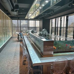 Último modelo personalizado gran acrílico rectángulo tanque acuario Mesa pecera medusas tanque - Product Image 4