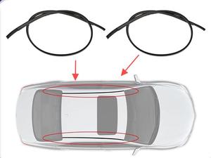 Bandes <span class=keywords><strong>d</strong></span>'<span class=keywords><strong>Étanchéité</strong></span> de Finition Latérale de Gouttière de Toit de Haute Qualité <span class=keywords><strong>pour</strong></span> Toyota Yaris Berline 2006 75552-52140 75551-52160 - Product Image 4