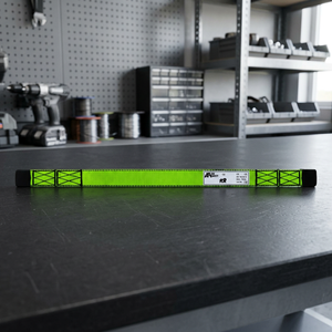 Sangle plate en polyester vert, sangle de levage robuste pour la manutention de matériaux par grue - Product Image 3