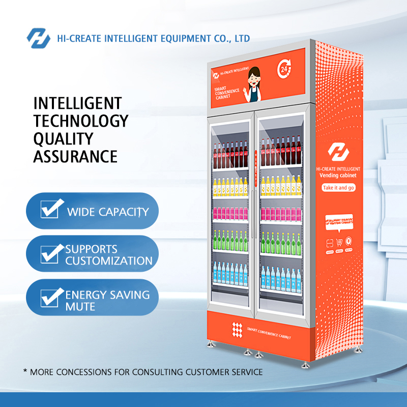 Self Pickup Wall Mounted Unmanned Vending Machine Adjustable Customizable