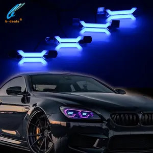 B-특가 X 개념 LED DRL 링 화이트 레드 블루 BMW 사전 LCI F32 F82 F80 헤드라이트 개조 천사 눈