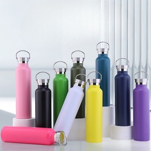 Bouteille d'eau isolée XK-051, 500 ml, bouteille de sport en acier inoxydable à double paroi avec bouchon à vis pour le cyclisme en plein air - Product Image 1