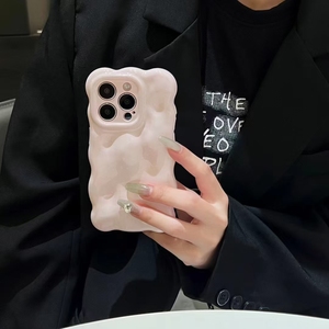 <span class=keywords><strong>Coque</strong></span> arrière antichoc en TPU électroplaqué à motif ondulé couleur bonbon pour filles, compatible avec les modèles 11-17 Pro Max - Product Image 6