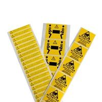 Impression d'étiquettes personnalisées, film PET brillant, impression flexographique PSA, étiquette autocollante à gratter pour téléphone portable, écouteurs