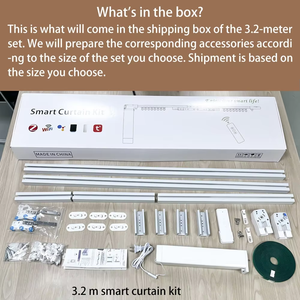 Best-Selling Electric <strong>Curtain</strong> <strong>Motor</strong> Kit Smart Voice-Controlled DIY Metal <strong>Curtain</strong> Poles for Bedroom Living Room - Product Image 3