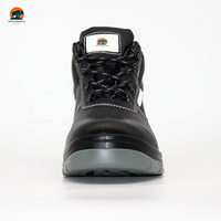Sepatu Boots Keselamatan Kulit Warna Hitam Rocky Buffalo Hot Sale SBP Steel Toe Cap Anti Penetrasi dengan Horma 3E/4E