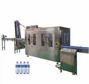 Manufacturing Automatic PET Bottle Pure Mineral Water Flavor Sparking Drink Filling Packaging Machine Small Scale Factory