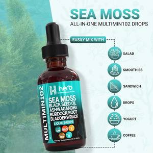 Gotas de Musgo Marino Irlandés Orgánico OEM/ODM, Extracto Vegano, 2 ml por Porción, 60 ml/botella, para la Salud Inmunológica, de las Articulaciones y el Crecimiento del Cabello en Adultos - Product Image 5