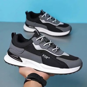 Chaussures de sport professionnelles personnalisées en tissu maillé à lacets, style marche, plates, respirantes, pour la course à pied - Product Image 3