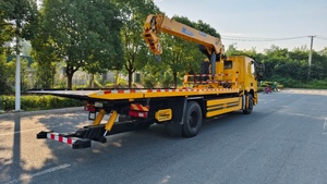 Grúa de plataforma plana RHD y LHD para remolque de vehículos con capacidad de elevación de 4 a 10 toneladas para vehículos dañados o maquinaria de montacargas - Product Image 4