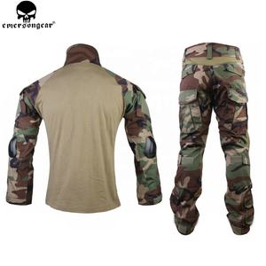 Tenue de combat, vêtements de chasse, camouflage, combinaison Ghillie, pantalon tactique Emerson + chemise avec genouillères - Product Image 2