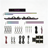 Kit d'éclairage d'ambiance intérieur de voiture à 64 couleurs RGB à contrôle par application pour Mazda CX5 CX4 CX30 2016-2024, 12V 3-5W, lampe d'ambiance LED