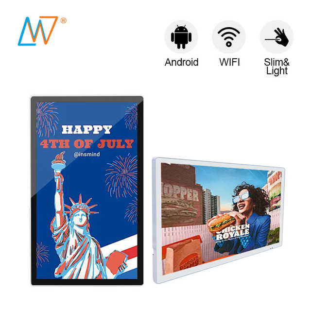 Ultra Slim 32 Inch Indoor Wall Mounted Android Wifi Advertising Monitor Display Screen LCD Digital Signage