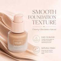 Fond de Teint Liquide Matifiant Anti-Brillance Waterproof Effet Flou Naturel Effet Verre Givré Maquillage Quotidien Marque Privée