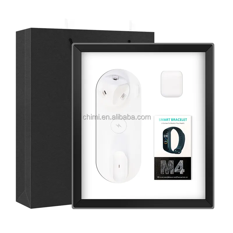 Best Business Ideas Corporate Gift Promotional Office Gifts 6 in 1 Charging Stand+Earbuds+Smart Bracelet Customized Gifts