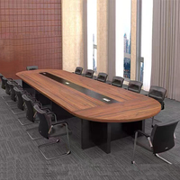 Table de conférence en forme de bateau personnalisée en usine en Chine, mobilier de bureau, bureau de conférence, table de réunion pour salle de conseil