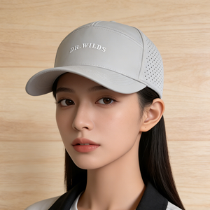 Gorra de Béisbol Estructurada y Ajustable para Adultos, Color Gris Claro, con Bordado de "<span class=keywords><strong>DR</strong></span>. WILDS", para Verano y Actividades al Aire Libre, Venta al Por Mayor - Product Image 4