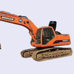 Excavatrice hydraulique DH220LC-7 utilisée directe en Corée | Train de roulement original de Doosan | Godet de pelle sur chenilles certifié CE/EPA - Product Image 1