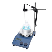 Pengaduk Magnetik Laboratorium Parfum Hot Plate 20L Pengaduk Ganda Hotplate 0-1500Rpm Pengaduk Magnetik Mini Overhead 20L