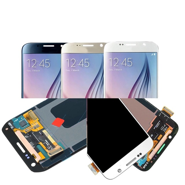 For samsung Galaxy S6 S6 Edge S6 Edge Plus Original Super AMOLED Mobile Phone Screen With Burns OEM Quality