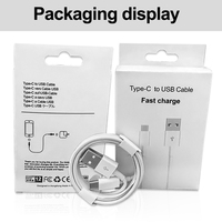 Cable de Datos USB-C Tipo C de 1M 3ft, Cable de Carga Rápida de 2A, Revestimiento de TPE, Blindaje Trenzado, Cable USB de Cobre Puro para iPhone