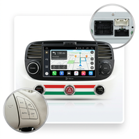 Autoradio JIUTREE pour Fiat 500 2007-2015 avec écran multimédia, navigation et Carplay